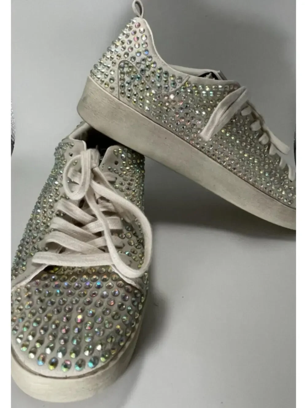 Mi.iM Miracle Miles Rhinestone Embellished Sneakers Women's Size 9 Multicolor